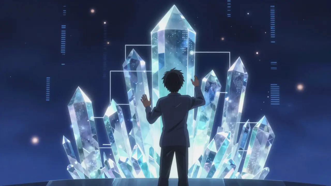 Développeur agissant comme architecte own d'une structure logicielle complexe et lumineuse.