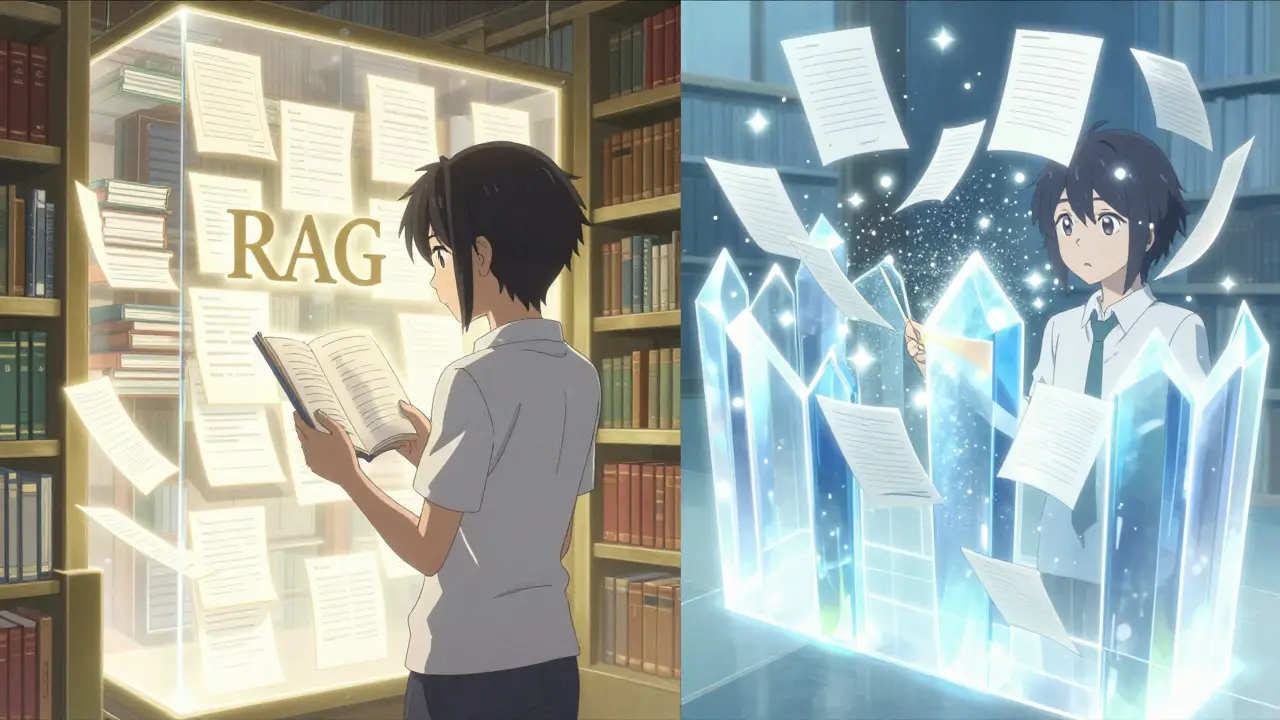 IA consultant des documents numériques derrière un bouclier de cristal protecteur.