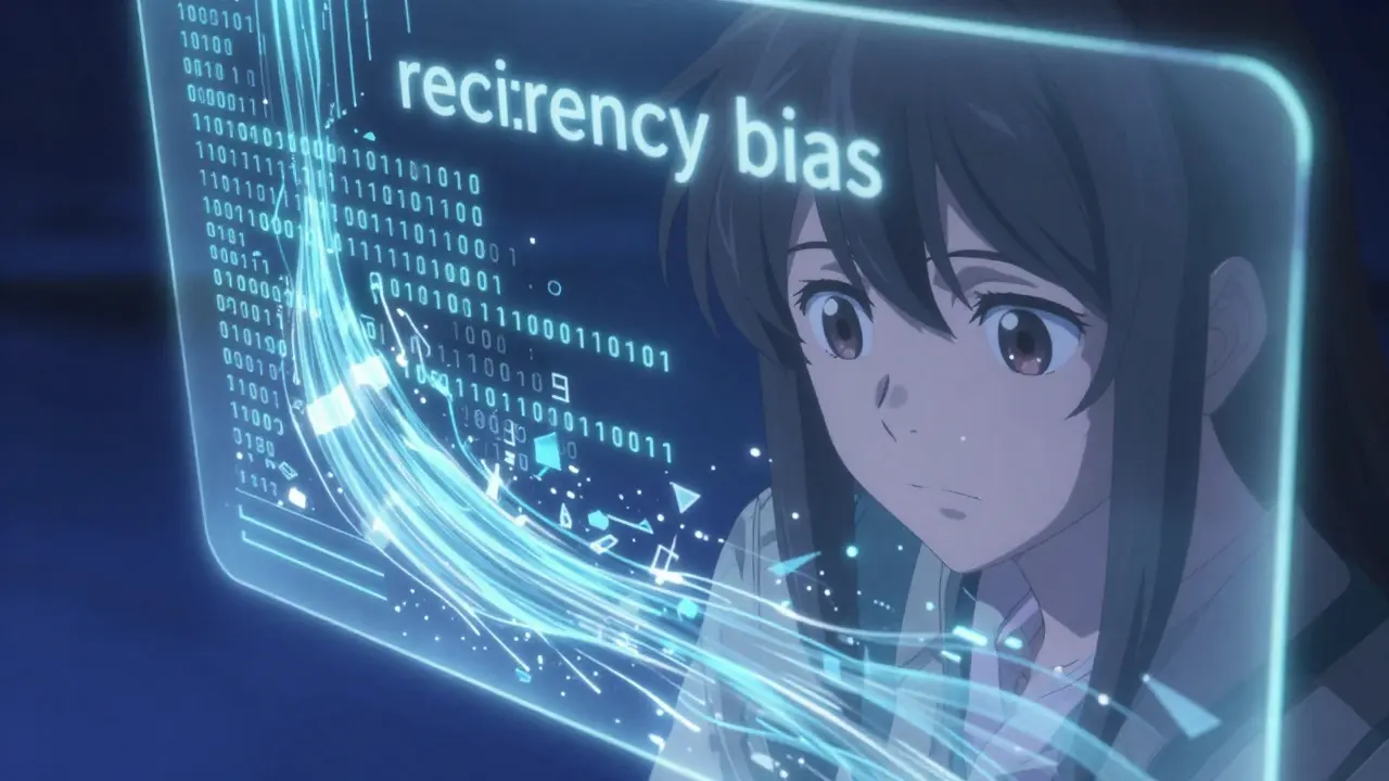 Interface holographique montrant un flux de données devenant confus et fragmenté.