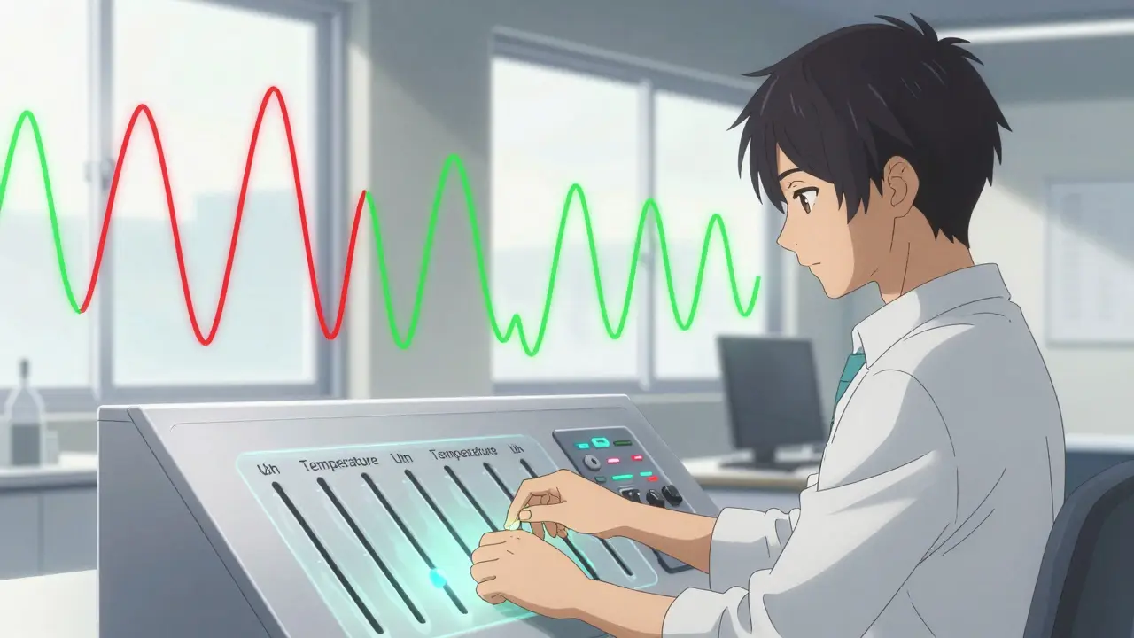 Technicien ajustant la calibration d'un modèle IA