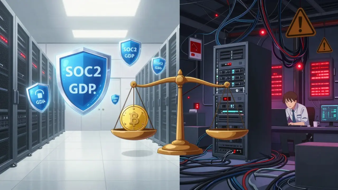 Comparaison visuelle des coûts et risques entre solutions commerciales et internes