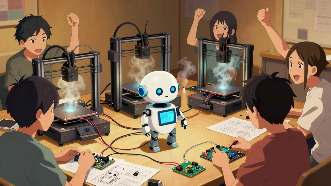 Création rapide d'un robot compagnon dans un atelier de prototypage