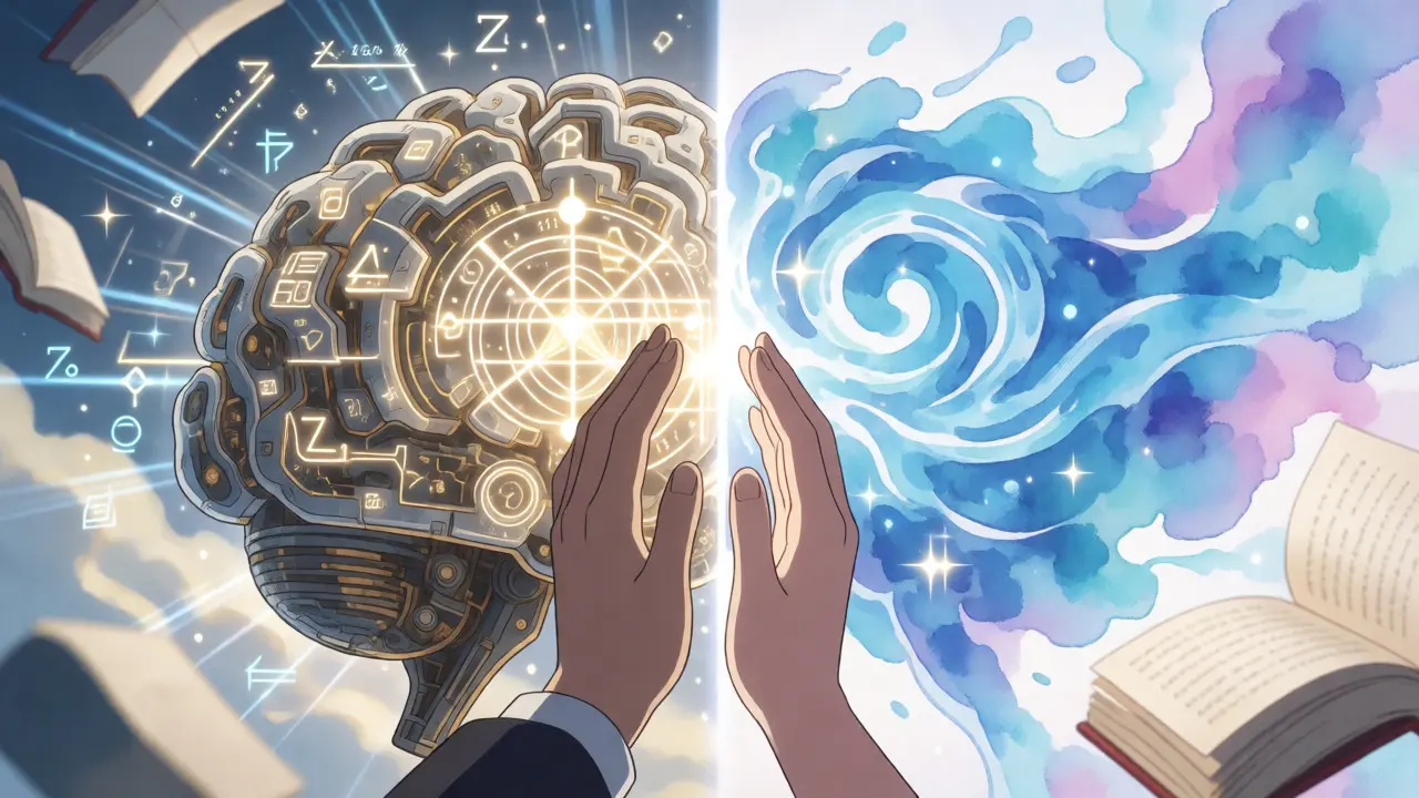 Fusion visuelle entre raisonnement mathématique et fluidité linguistique